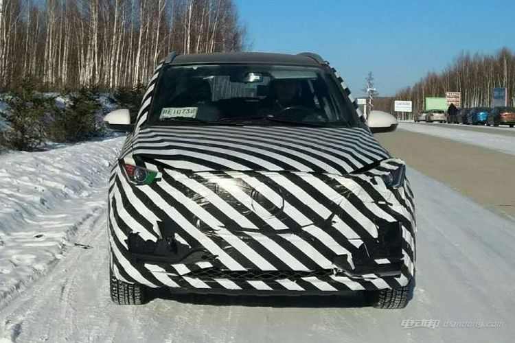 汉腾纯电动车型谍照曝光 正在进行低温测试