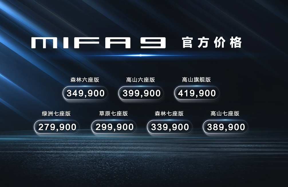 50万内最优游新能源MPV优游力竞争者 上汽大通MAXUS MIFA 9上市