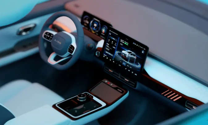 广汽埃安AION Y内饰效果图曝光 上市临近